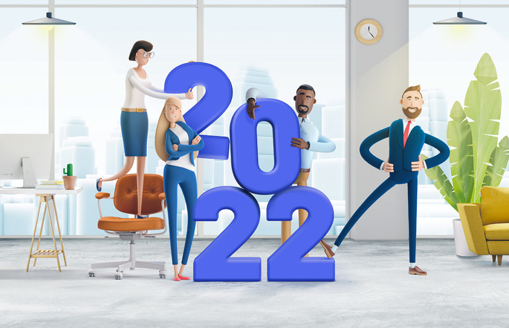 bonne année 2022 de l'agence de communication Comnext